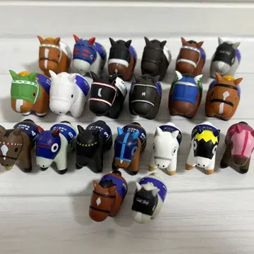 서러브레드 컬렉션 소프트 비닐 마스코트 미니 피규어 케이블 묶음 판매