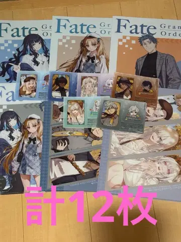 FGO 로손 콜라보 한정판 클리어 파일 클리어 시트 전종 2