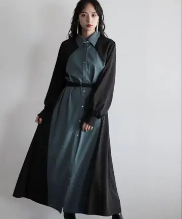 HARE 사이드 바이컬러 원피스