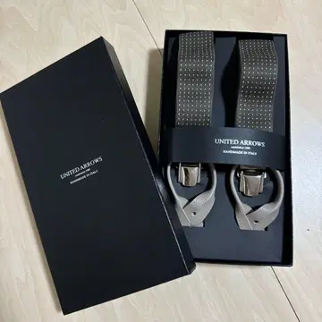 UNITED ARROWS 도트 무늬 서스펜더