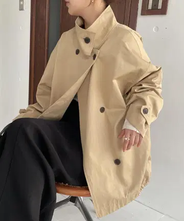 CAPRICIEUX LE'MAGE 미들 트렌치코트 베이지 38