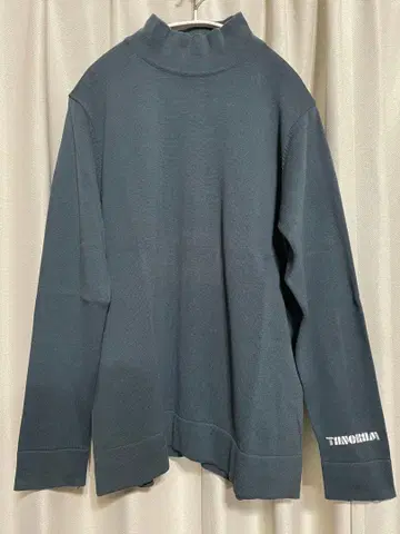 TANGRAM 하이넥 터콰이즈 모크넥 스웨터 L