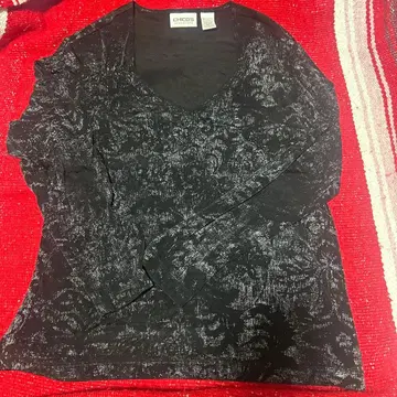 CHICO 블랙 긴팔 티셔츠