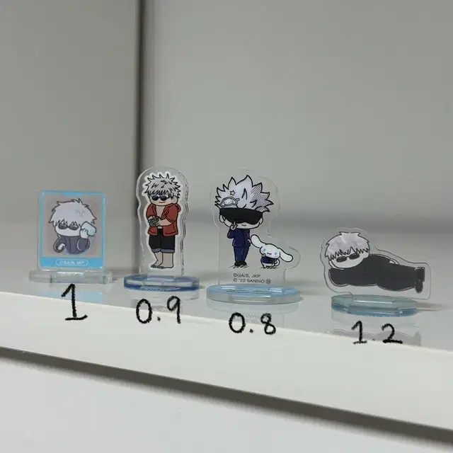 주술회전 고죠 사토루 아크릴 스탠드 미니 아크릴 스탠드 양도