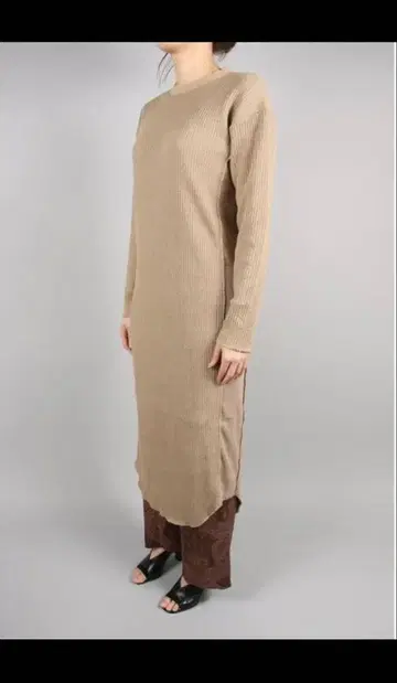 TODAYFUL Thermal Maxi 긴팔 원피스