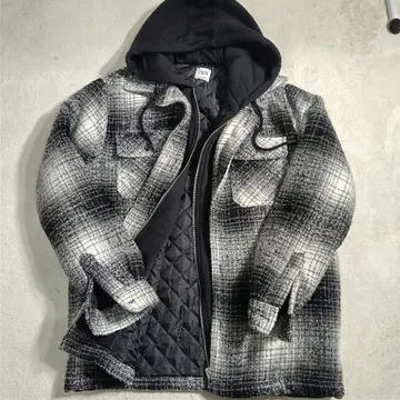 자라 ZARA 후드 부착 퀼팅 자켓 후드티 일체형 남성용