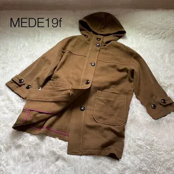 MEDE19f 이탈리아 울 모사 더플 코트 카멜 펠리시모