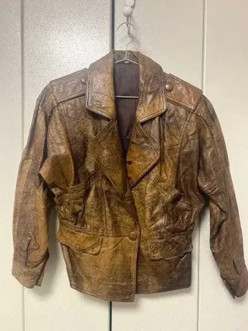 천연 가죽 빈티지 가죽 자켓