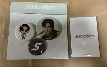 새상품 SnowMan POP-UP 한국 한정 세트 메구로 렌 캔뱃지 카드