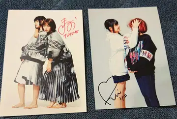 마츠오카 나나세 후지시로 리에 사인 엽서