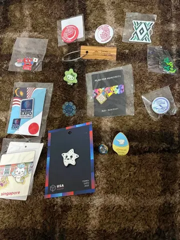 핀 배지 세트 14개