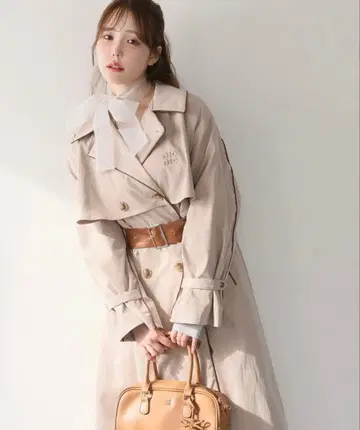 one after another NICE CLAUP 파이핑 트렌치코트