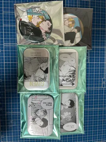 기븐전 캔뱃지 카시마 슈 야기 겐준 6점