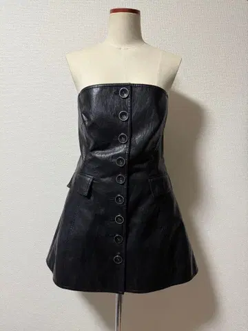 KIMHEKIM 인조 가죽 원피스