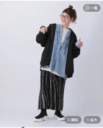 lepsim 310님 코디 데님 셔츠 and 스커트