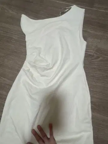 ZARA 크림색 롱 드레스