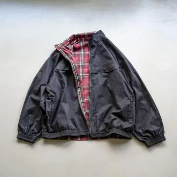 지저인 ONLINE 리버서블 자켓 블랙 빨간색