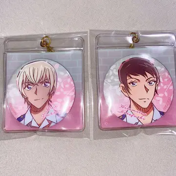 명탐정 코난 캔뱃지 부착 케이스 키링 아무로 토오루 모로후시 히로미츠