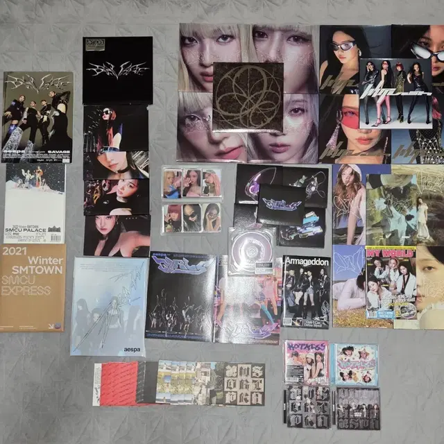 에스파 앨범 포카 굿즈 일괄