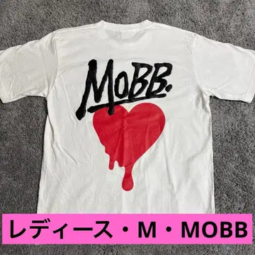 MOBB 백 프린트 T셔츠 L 화이트