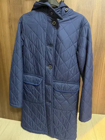 MACKINTOSH 매킨토시 네이비 퀼팅 롱 코트