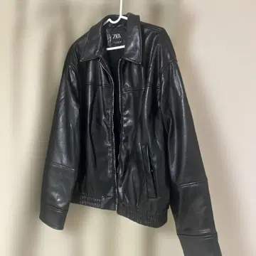ZARA 블랙 가죽 자켓 라이더스