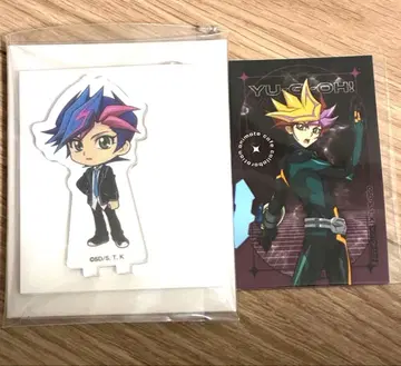 유희왕 VRAINS 애니메이트 카페 유우사쿠 아크릴 스탠드 특전 세트