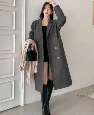 dazy 그레이 롱 코트 S