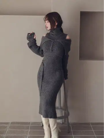 andmary 카메오 니트 세트 가디건