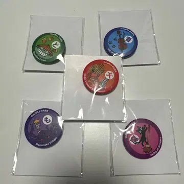지브리 파크 캔뱃지 5종 세트 컴플리트