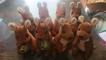 캥거루 봉제 인형 8체 세트 LEOSCO collection