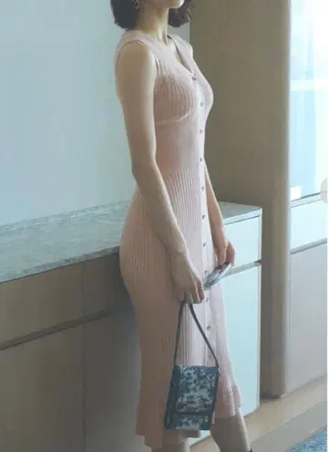 SNIDEL 오가닉 코튼 슬리브리스 원피스