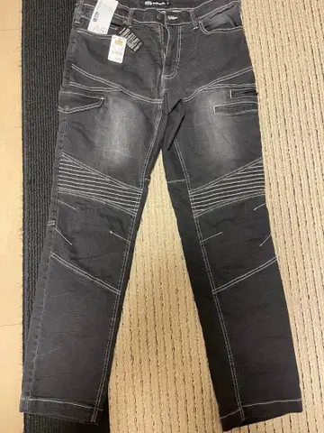 스트레치 데님 워크 팬츠 블랙 팬츠 3L