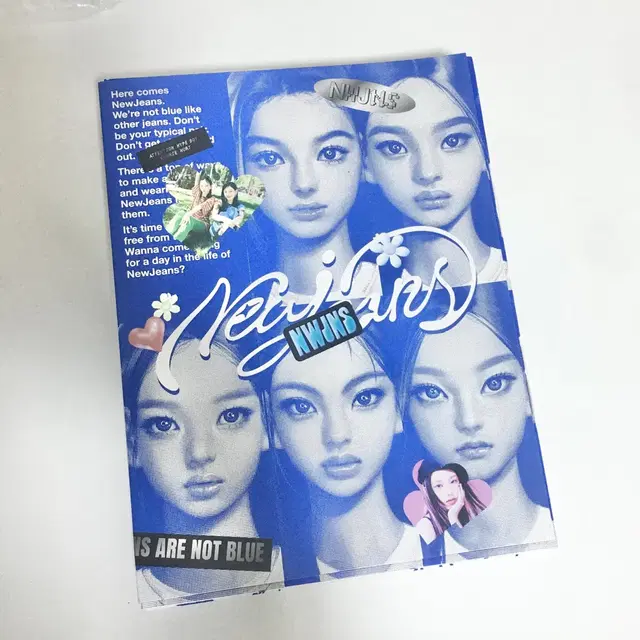 (급처) 뉴진스앨범 블루북 단체 단순개봉