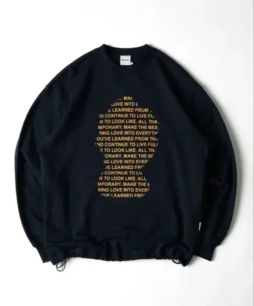 WISHForever 드로코드 폰트 로고 맨투맨