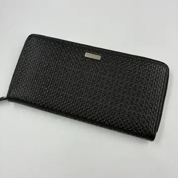 새상품급 캘빈클라인 장지갑 라운드 지퍼 시그니처 블랙