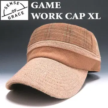 새상품 센스 오브 그레이스 패치워크 워크캡 XL BE 빅 사이즈