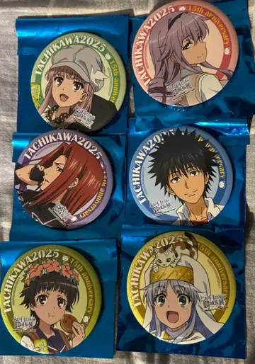 어느 지자체의 지역 부흥 2025 어느 마술의 금서목록 캔뱃지 6종 세트