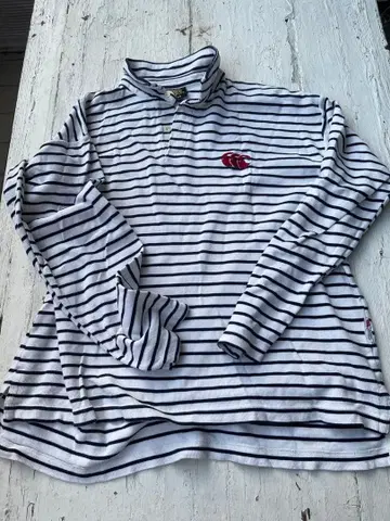 Canterbury 긴팔 티셔츠 XL 화이트/네이비