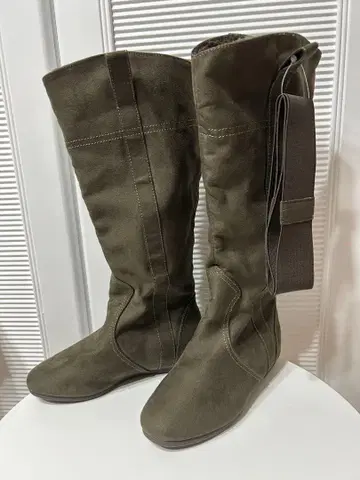 택 포함 새상품 무인양품 접이식 보아 부츠 카키 XS 작은 사이즈