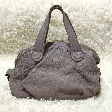 [ 고급 레어 ] 장프랑코 페레 그레이지 토트백 주름 가공 이탈리아