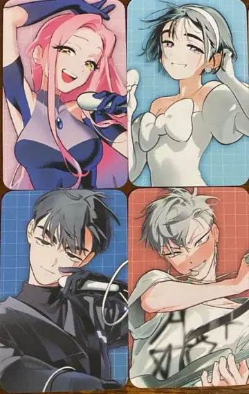 ALIEN STAGE 에이리언 스테이지 카드 트레이딩 카드 4장 세트