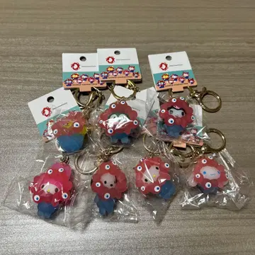 EXPO2025 산리오 미야쿠미야쿠 클리어 키링 전 7종 컴프