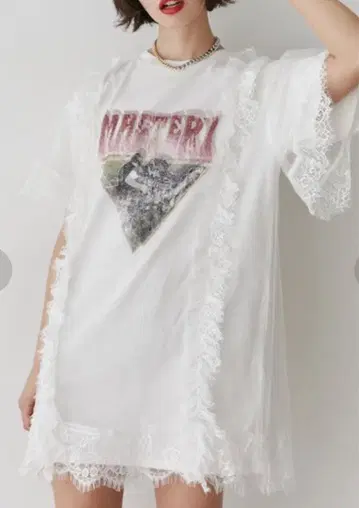 아노짱 착용 jouetie 리메이크 락 미니 원피스