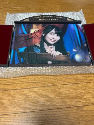 노기페스 노기자카46 카키 하루카 친필 사인입입 앤티크 포토 스탠드