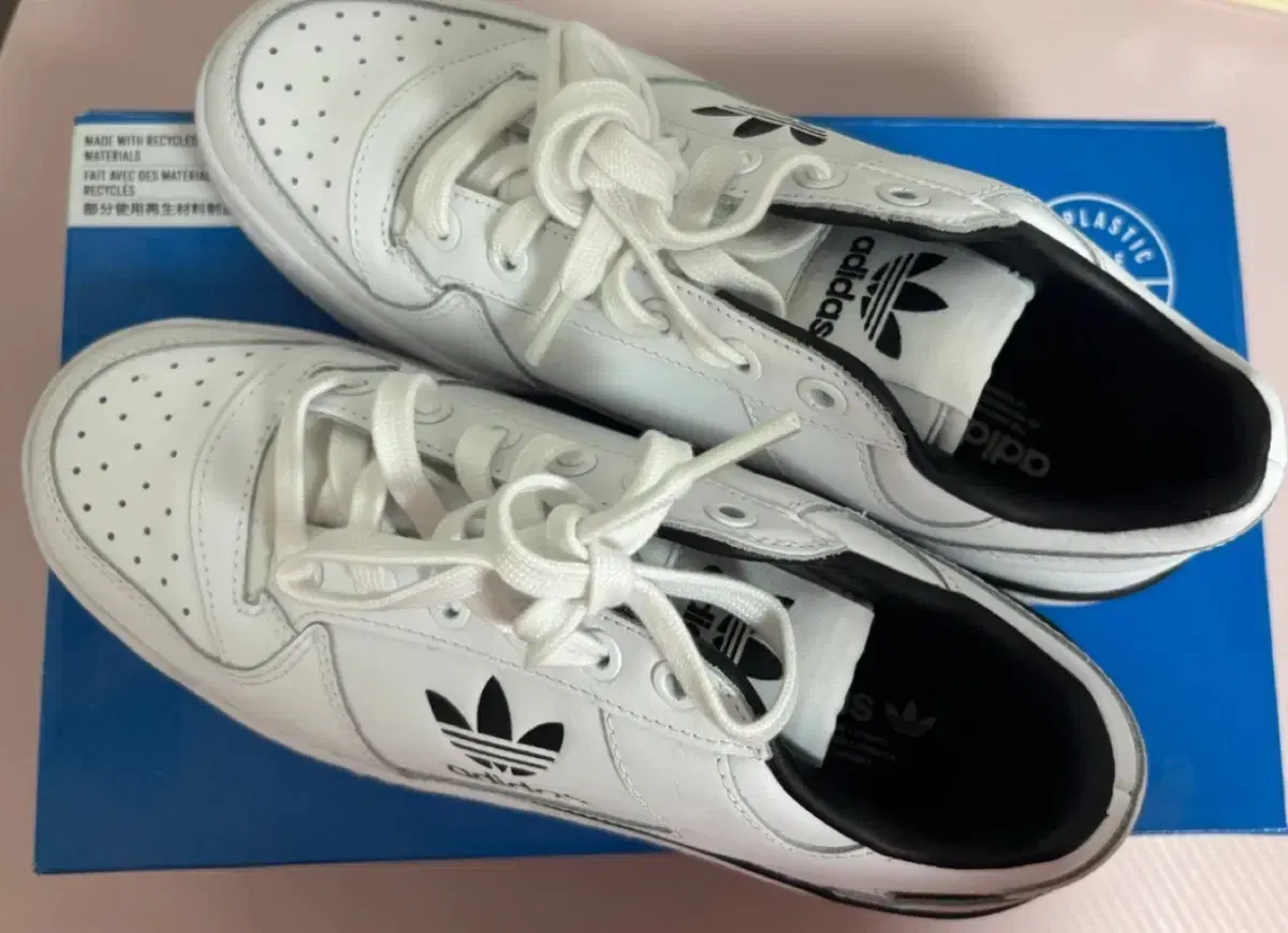 New) Adidas Forum Bold W Black White 235