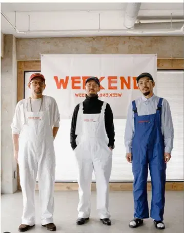 WEEKEND PARIS 화이트 오버롤 M