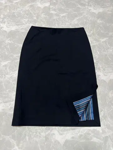 RALPH RL LAUREN 타이트 스커트 7호 모 100% 블랙