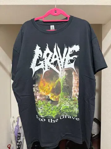 GRAVE T셔츠 XL 헤비 코튼 데스메탈