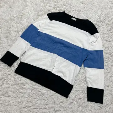 [ c6688 ] 나노 유니버스 니트 스웨터 긴팔 보더